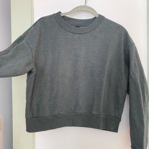 crop crew neck sweatshirt 90 degree